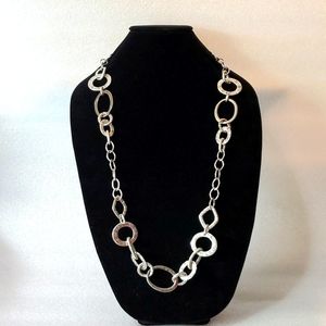 Chico's silver rings necklace